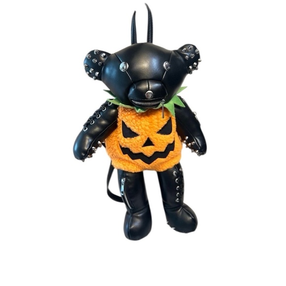 Dolls Kill Handbags - 🖤🎃DOLLS KILL ADORABLE Jack O’ Tormented Teddy Backpack🖤🎃 NWT